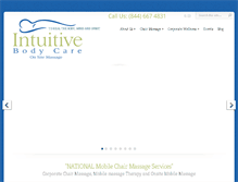 Tablet Screenshot of intuitivebodycare.com